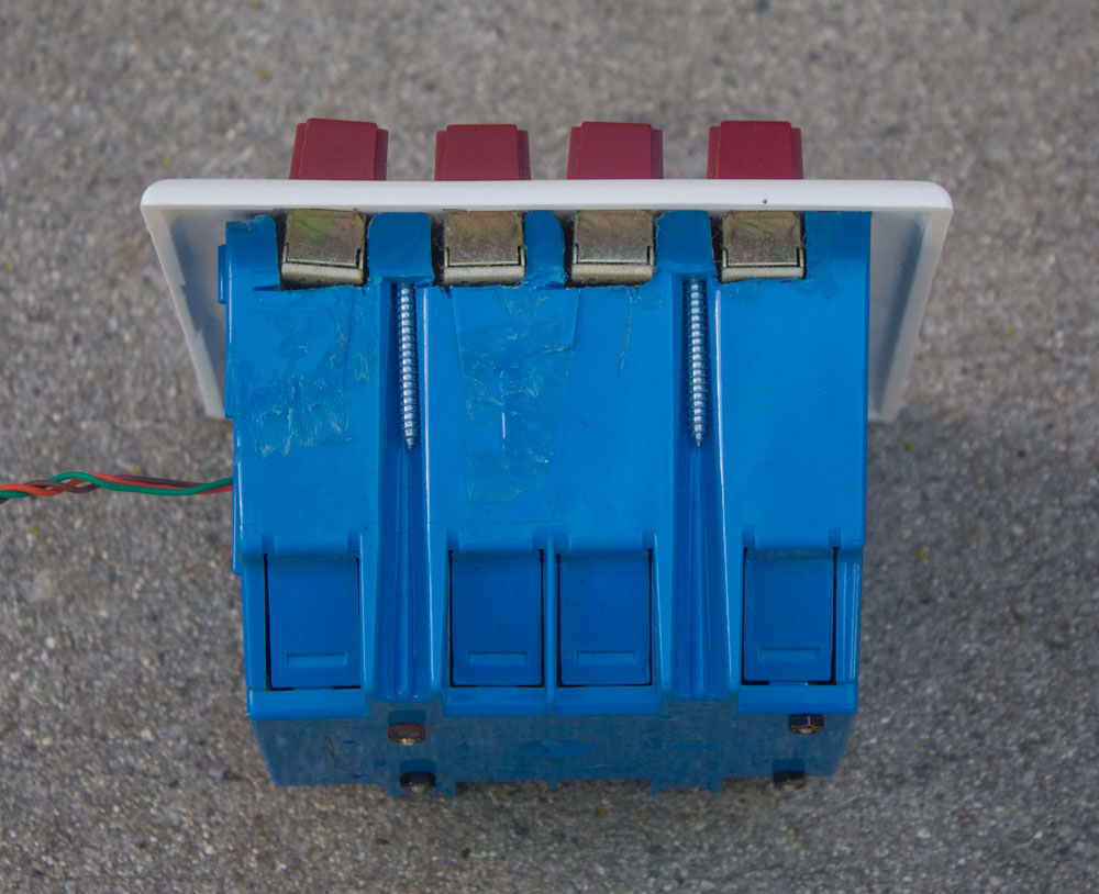 Side exterior view of DMX controller prototype