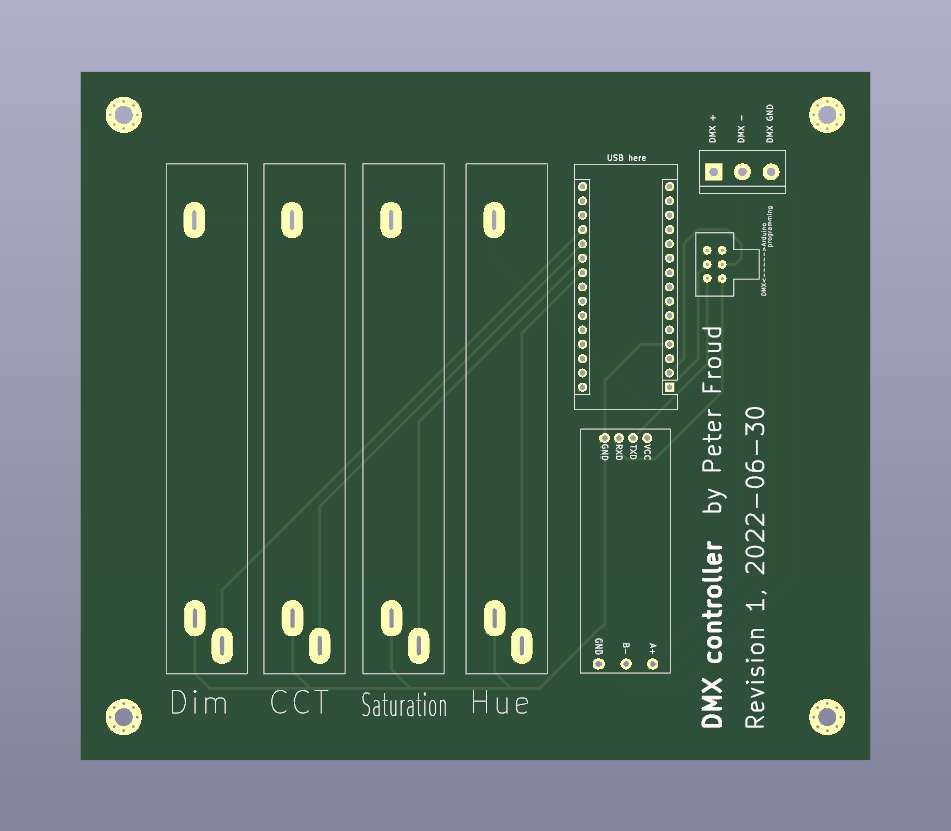 Screenshot of DMX controller PCB