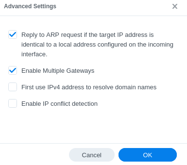 Enable Multiple Gateways