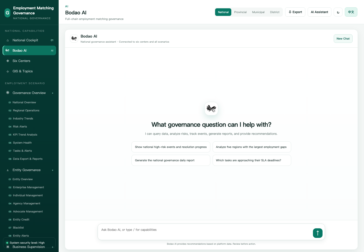 Bodao AI Governance Assistant