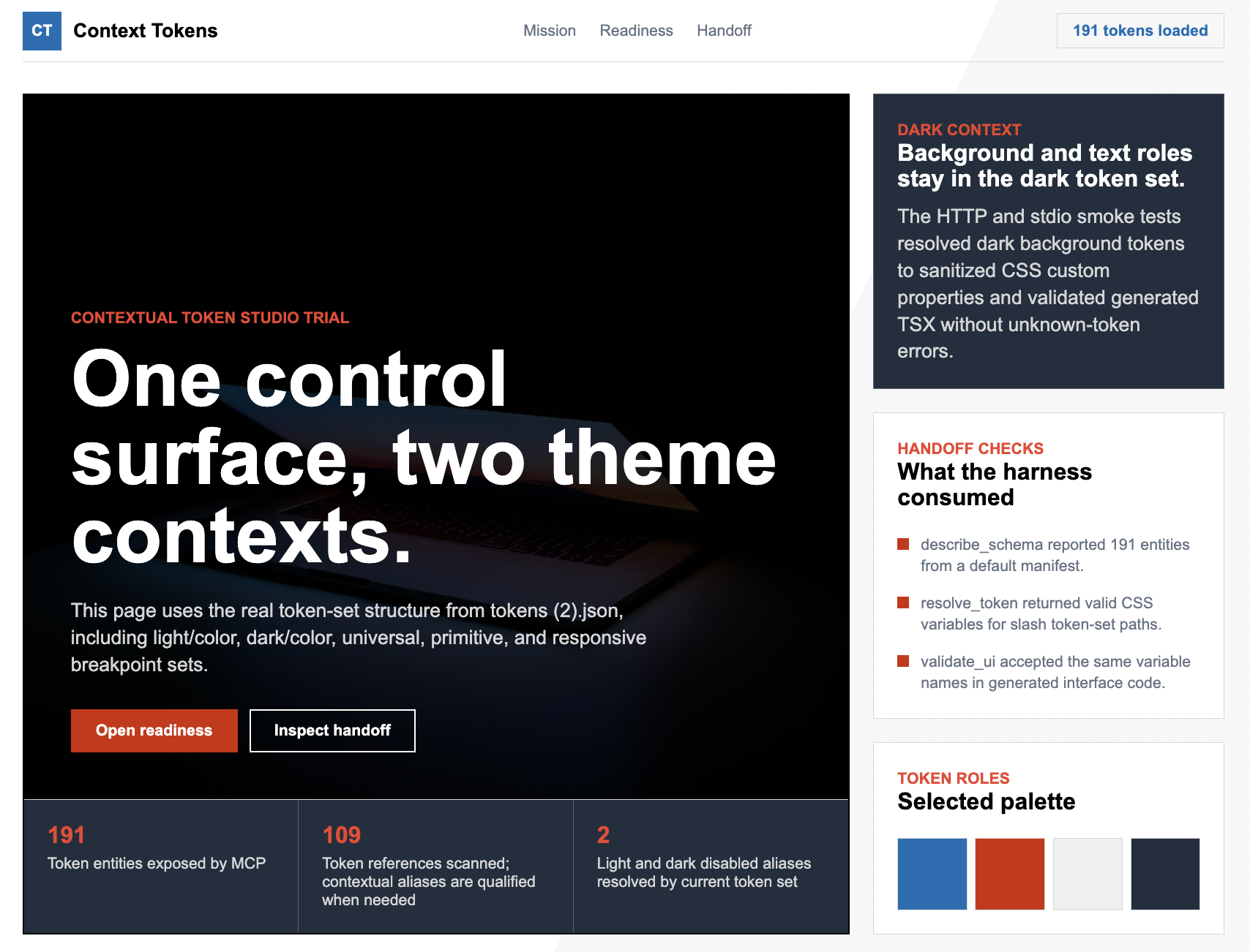 Token Studio contextual token-set sample