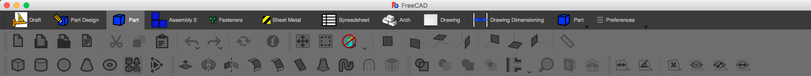 Simple iconTheme for FreeCAD