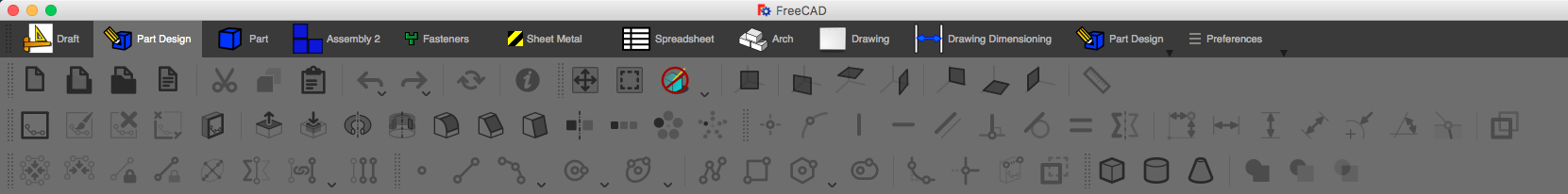 Simple iconTheme for FreeCAD