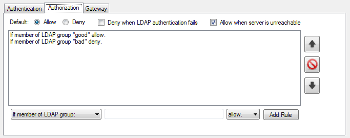 LDAP configuration