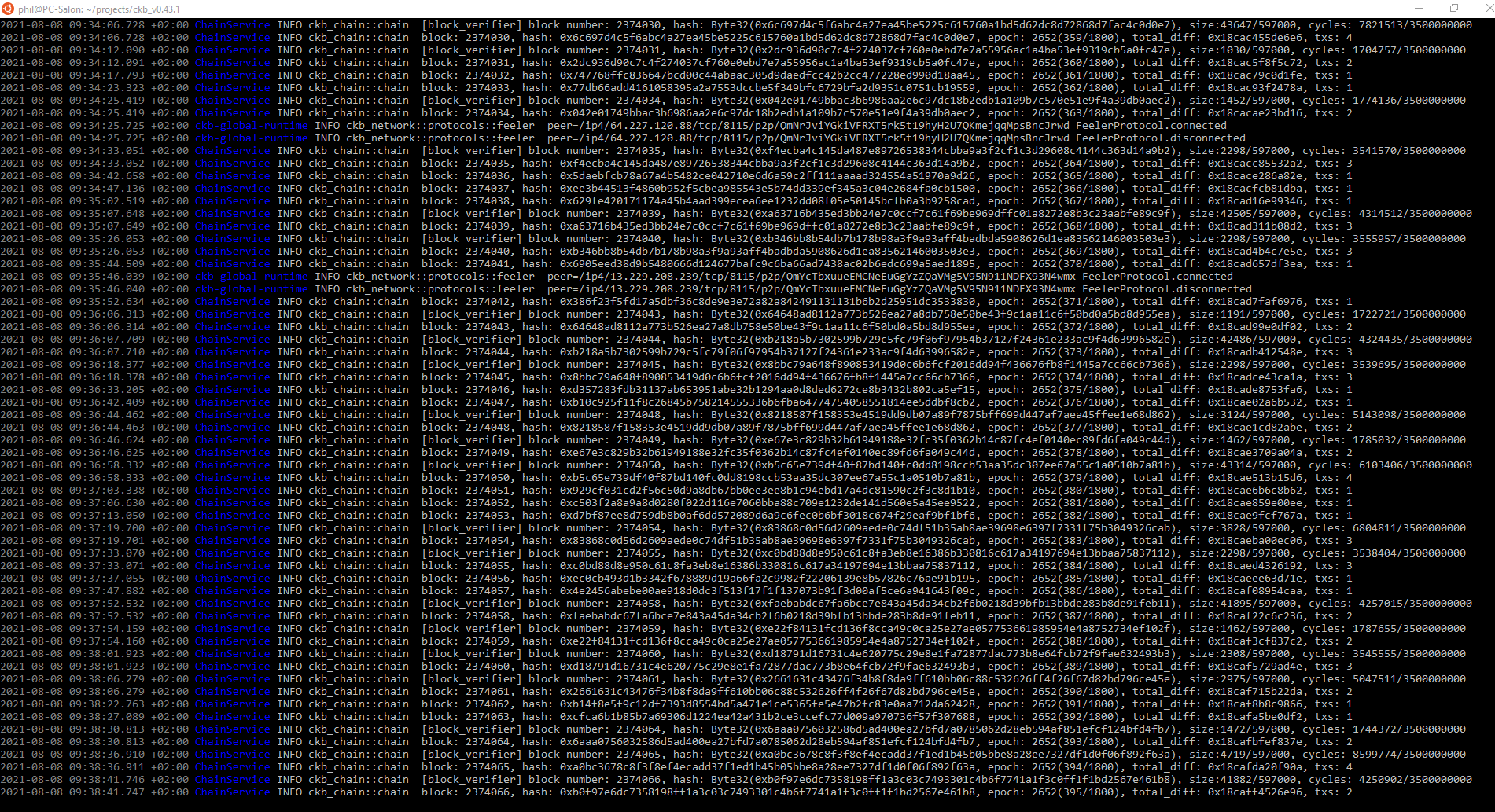 Local Testnet CKB Node