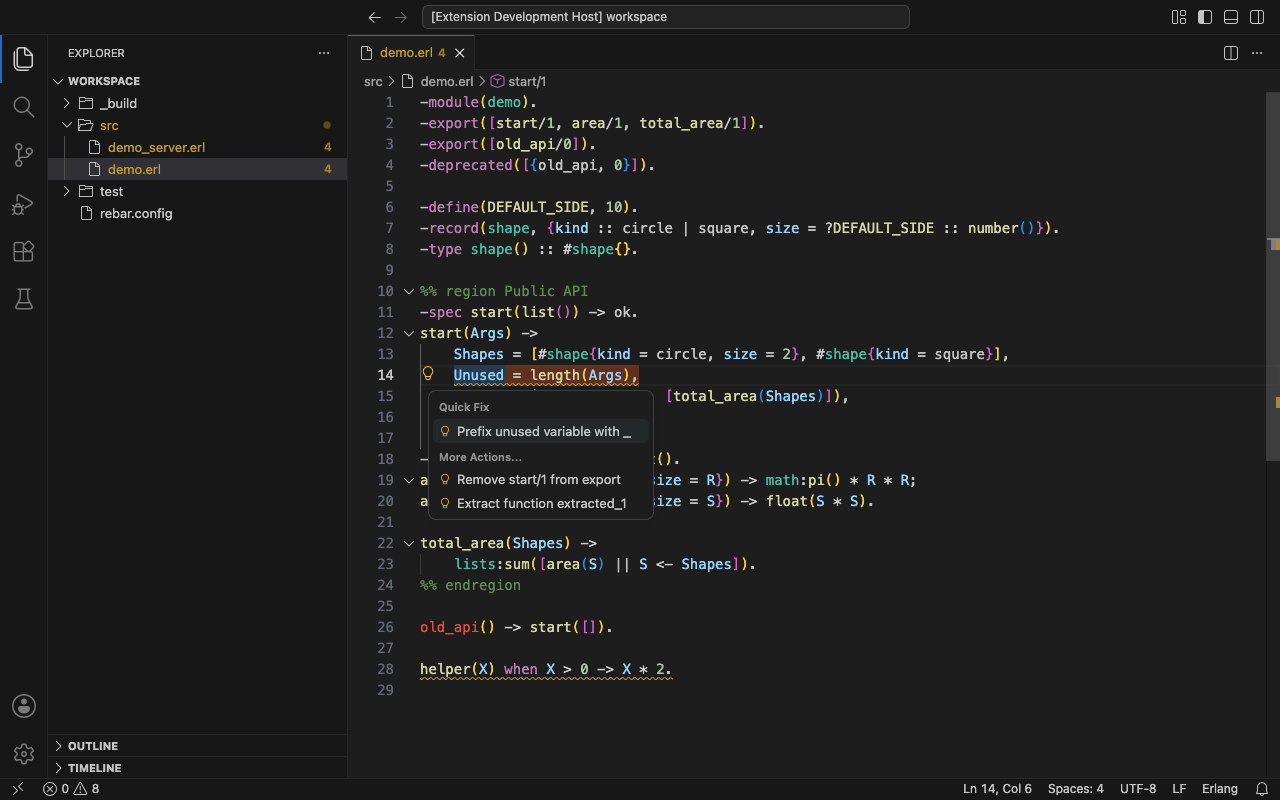 codeActions