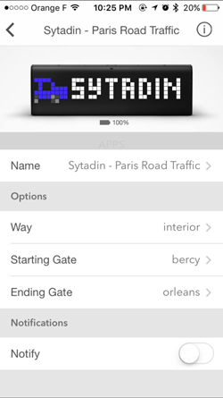 LaMetric Sytadin App