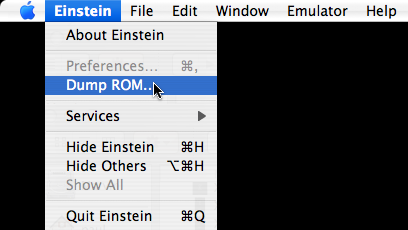 Dump ROM Menu Item