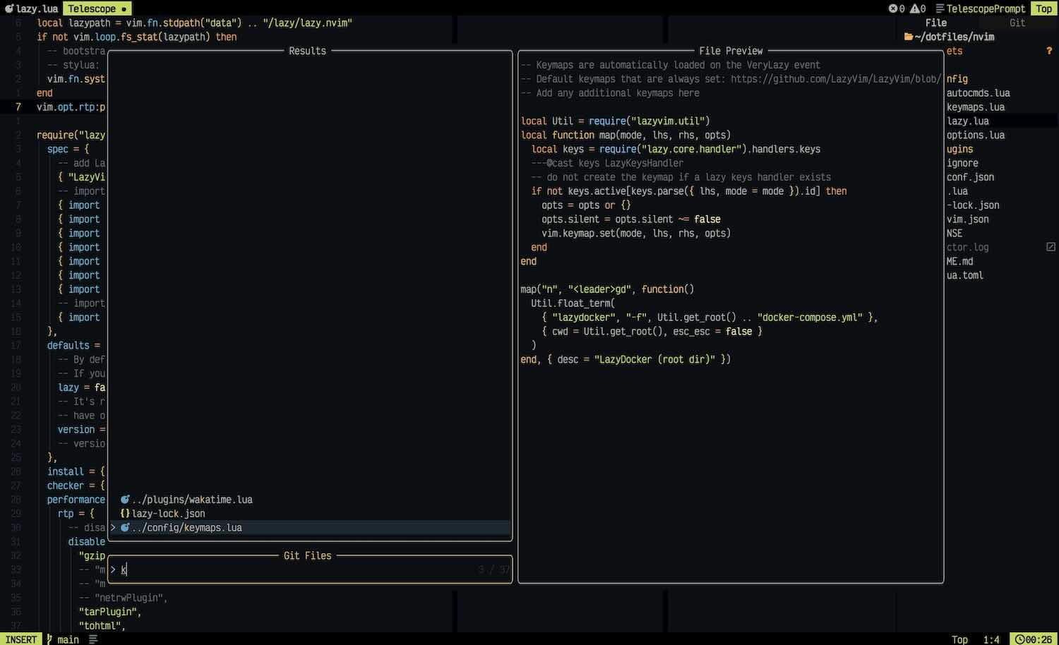 Telescope in my neovim config