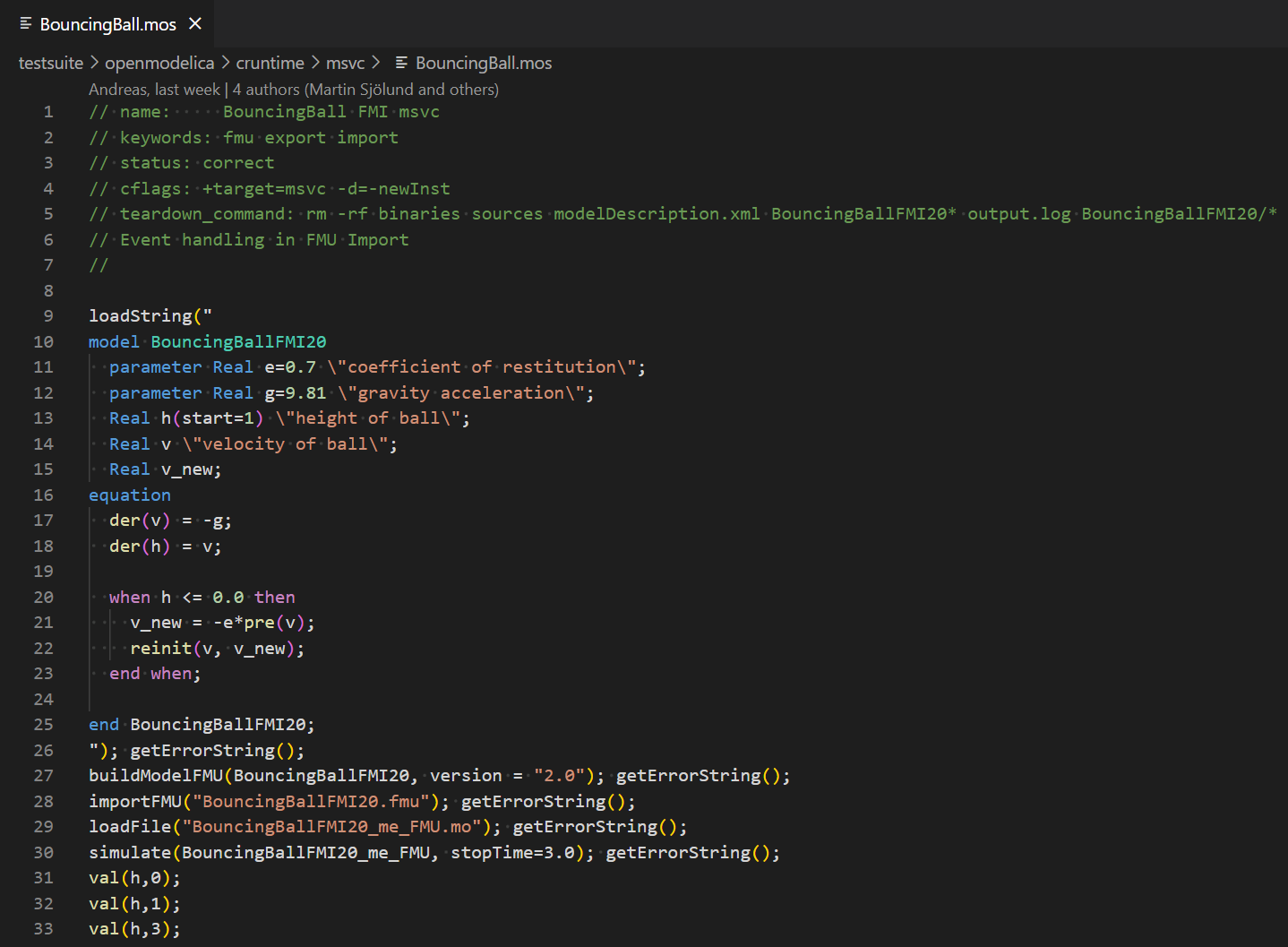 OpenModelica Scripting