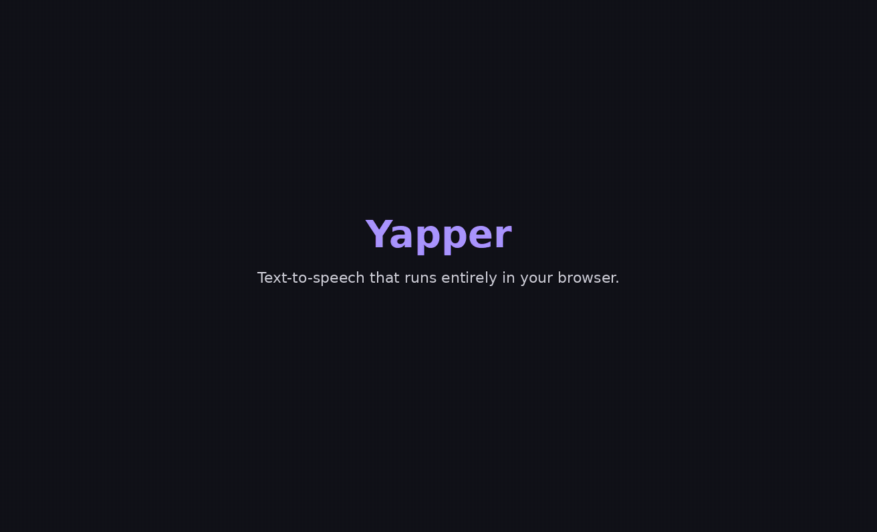 Yapper demo