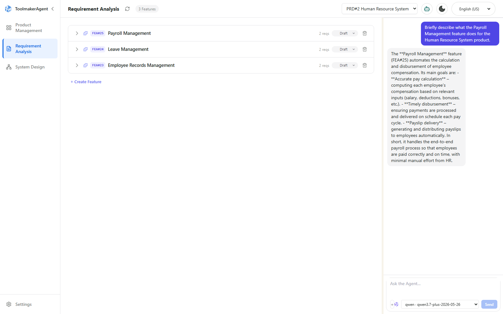 LLM chat agent