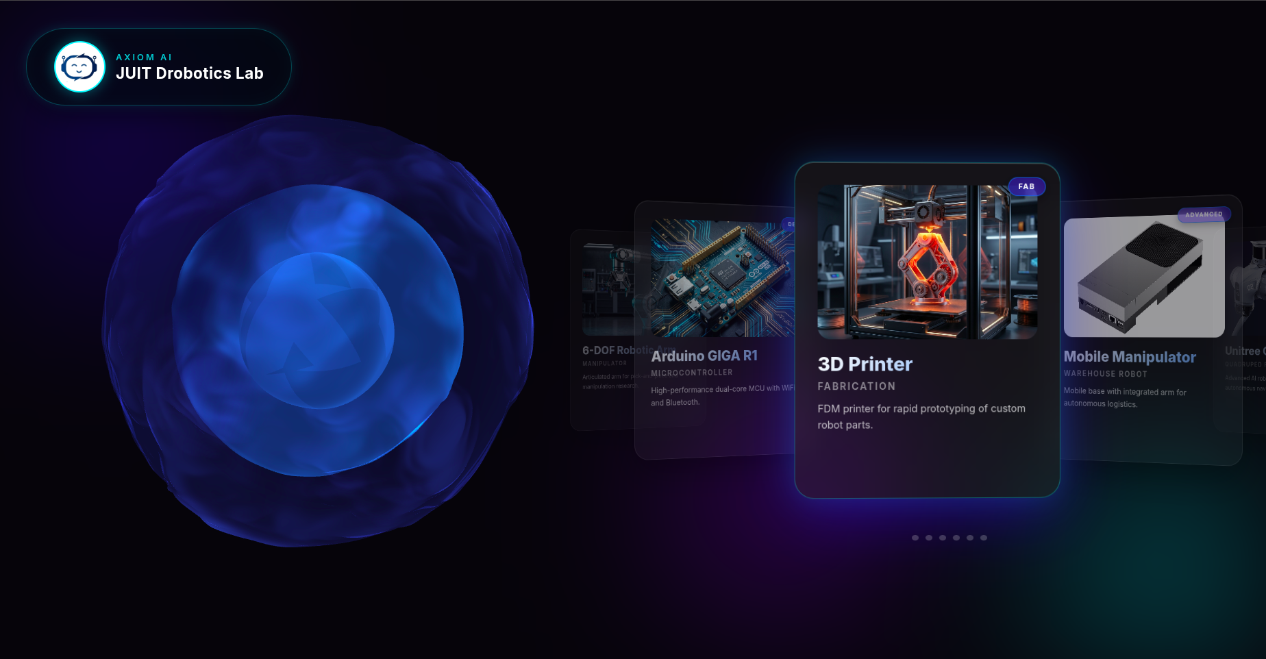 AXIOM Web Interface - Main View