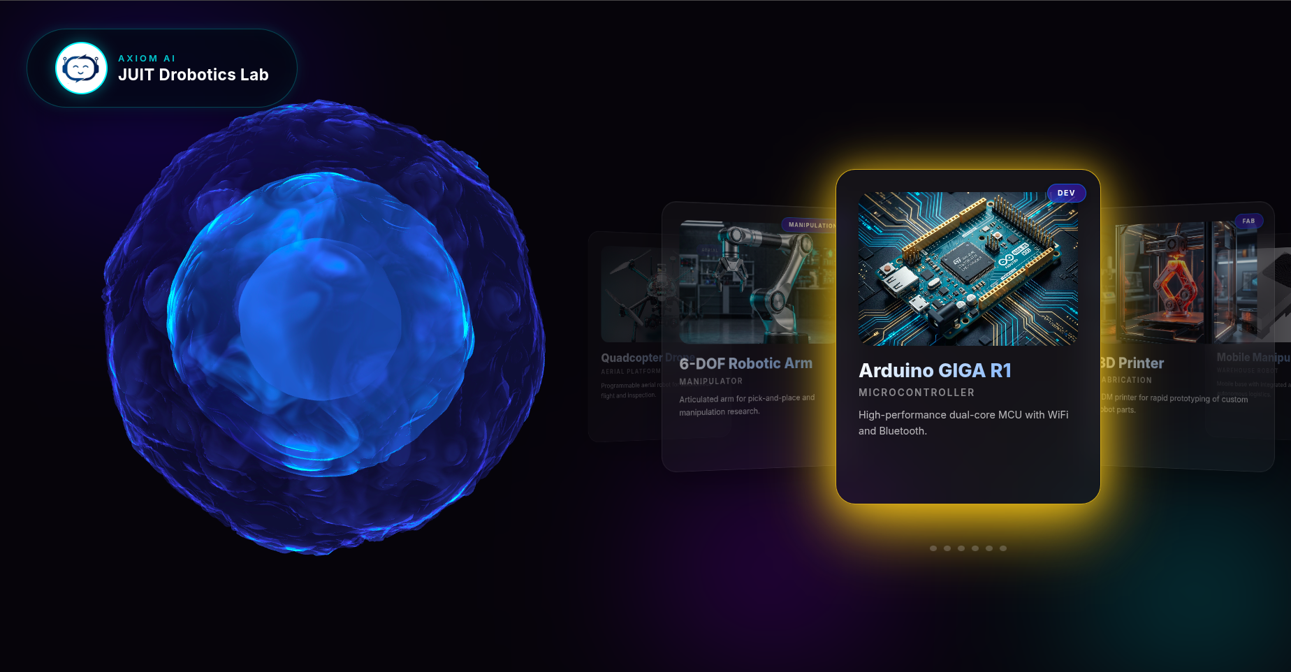 AXIOM Web Interface - Equipment Details