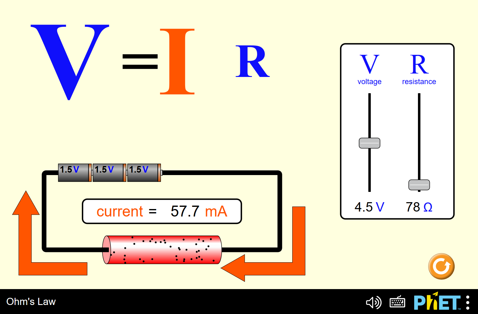 GitHub - phetsims/ohms-law: 