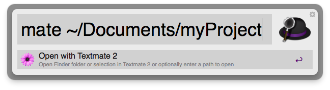 Open With TextMate 2 Screenshot