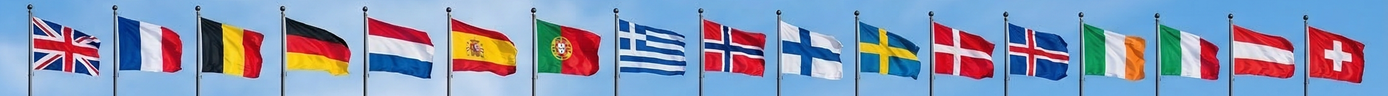 European flags