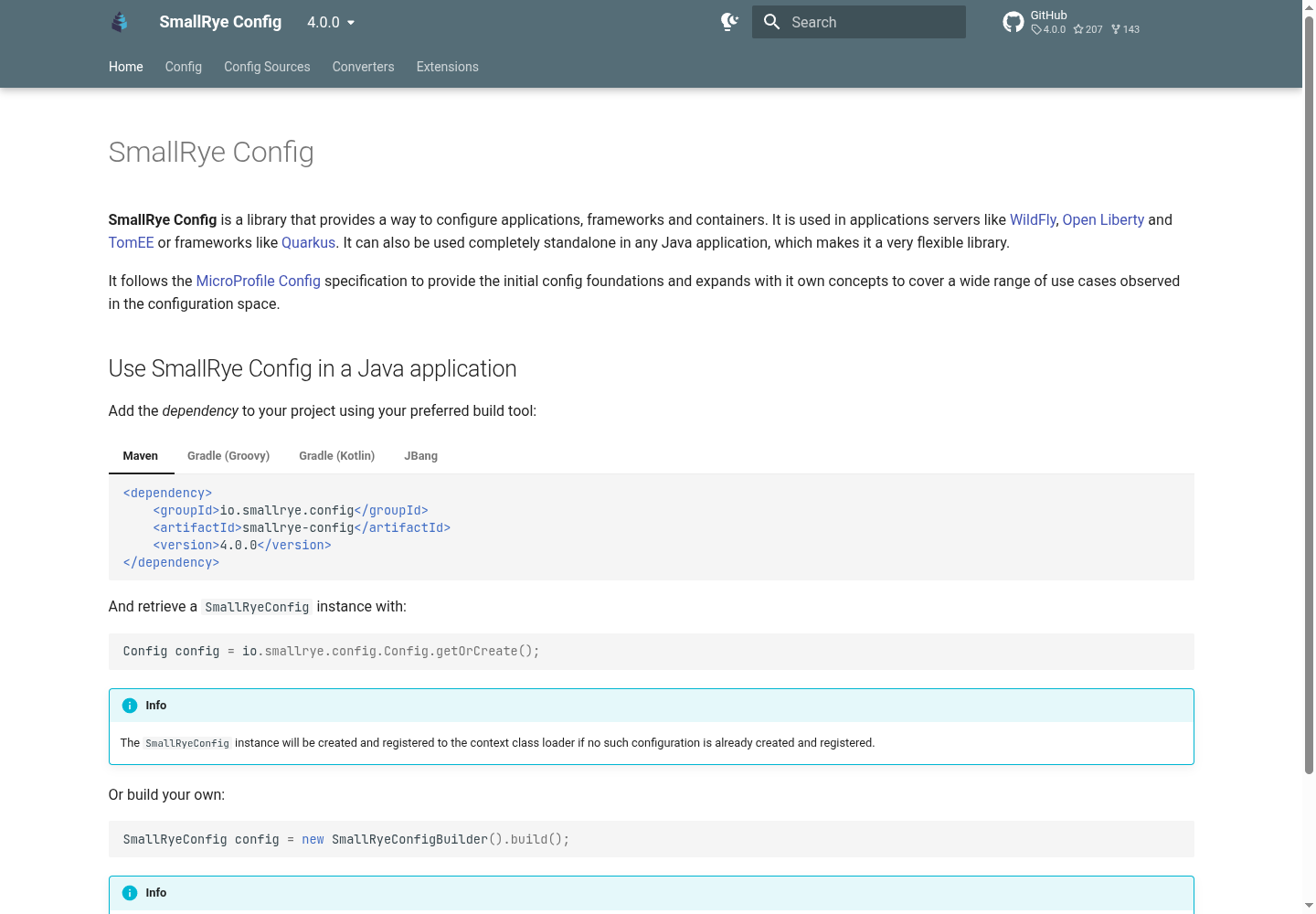 smallrye-config, before