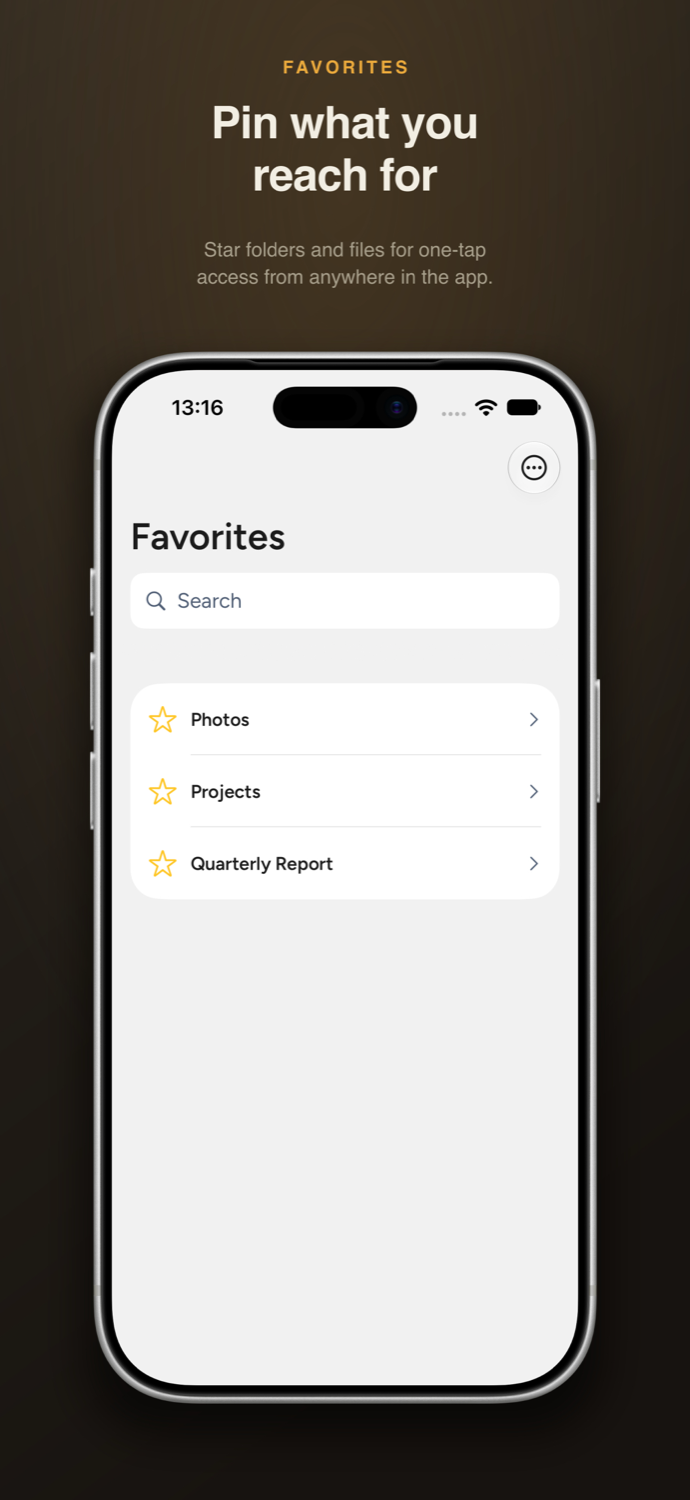Starred favorites