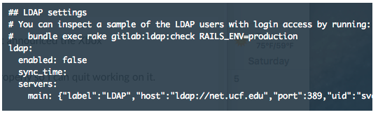 LDAP Settings