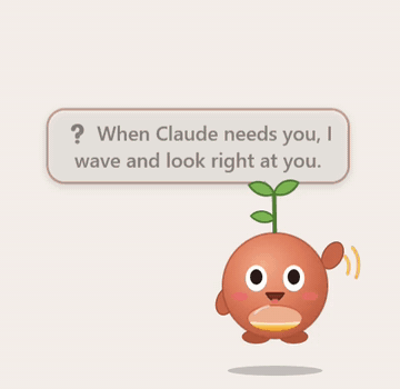 Tok waving because Claude needs you