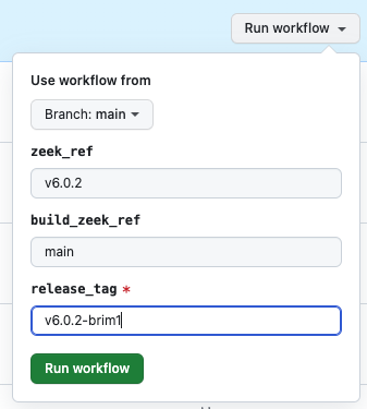 Create Zeek release workflow
