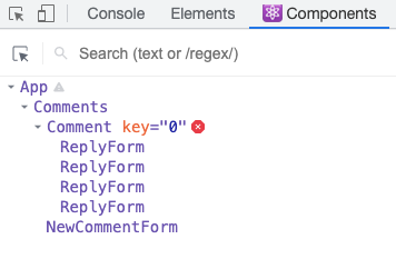 component hierarchy start