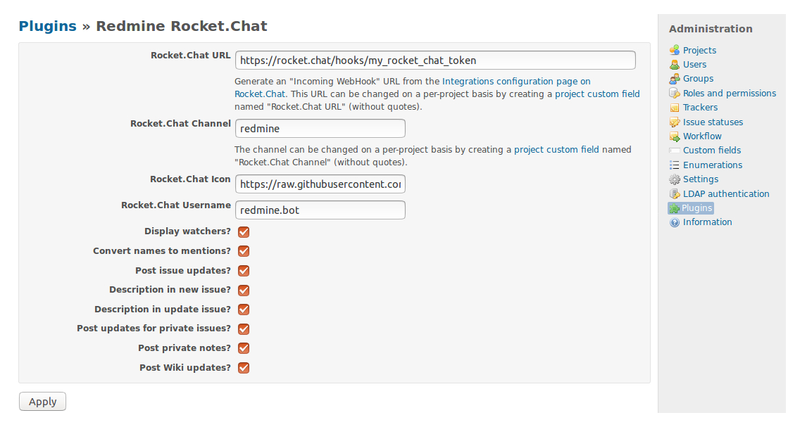 rocketchat user custom fields