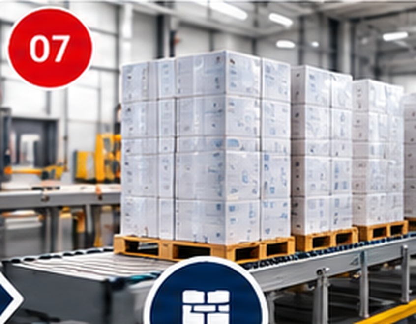 Case Pack, Palletize & Ship station at AmeriTex Labs
