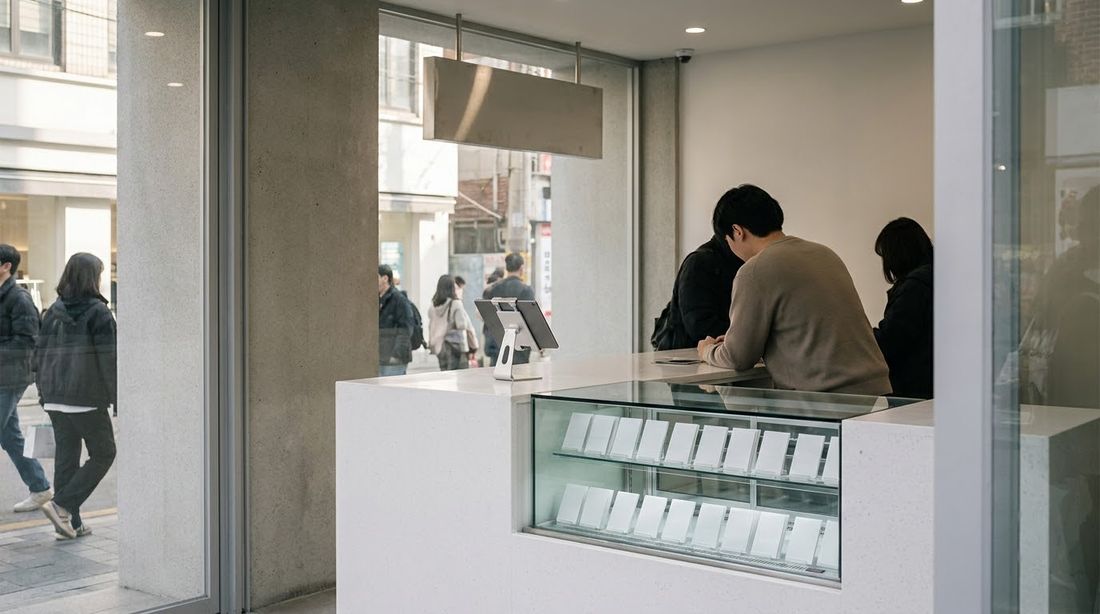 A small Korean shop selling SIM-only plans from budget carriers that resell the big three networks