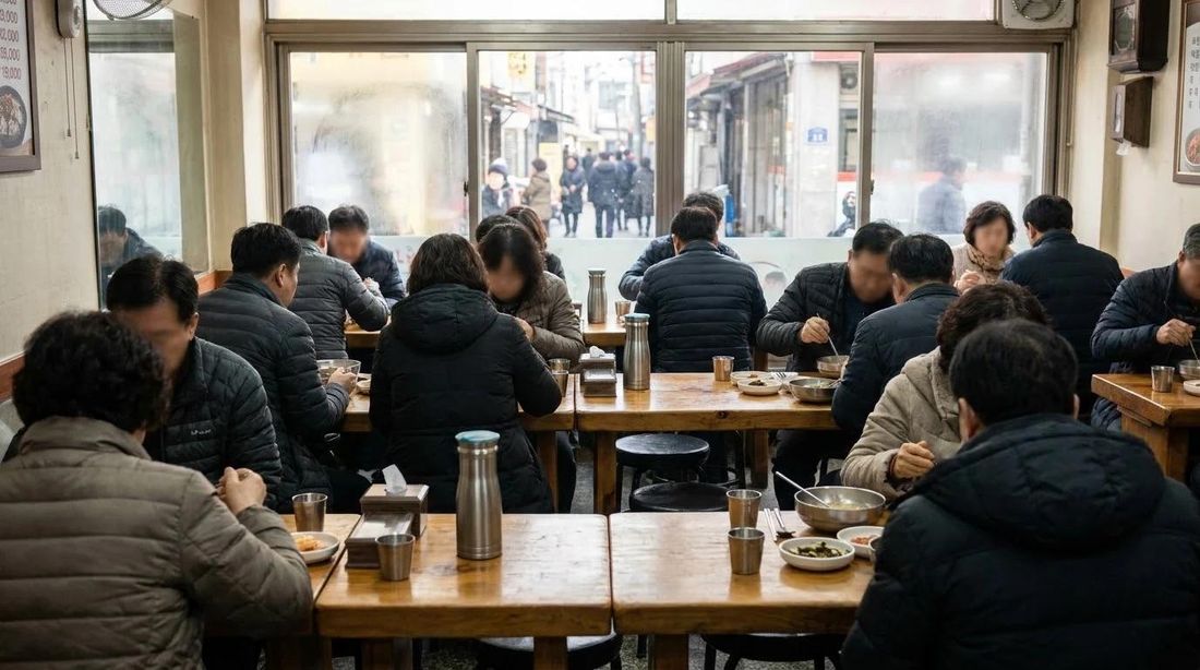 A casual neighbourhood restaurant at lunchtime