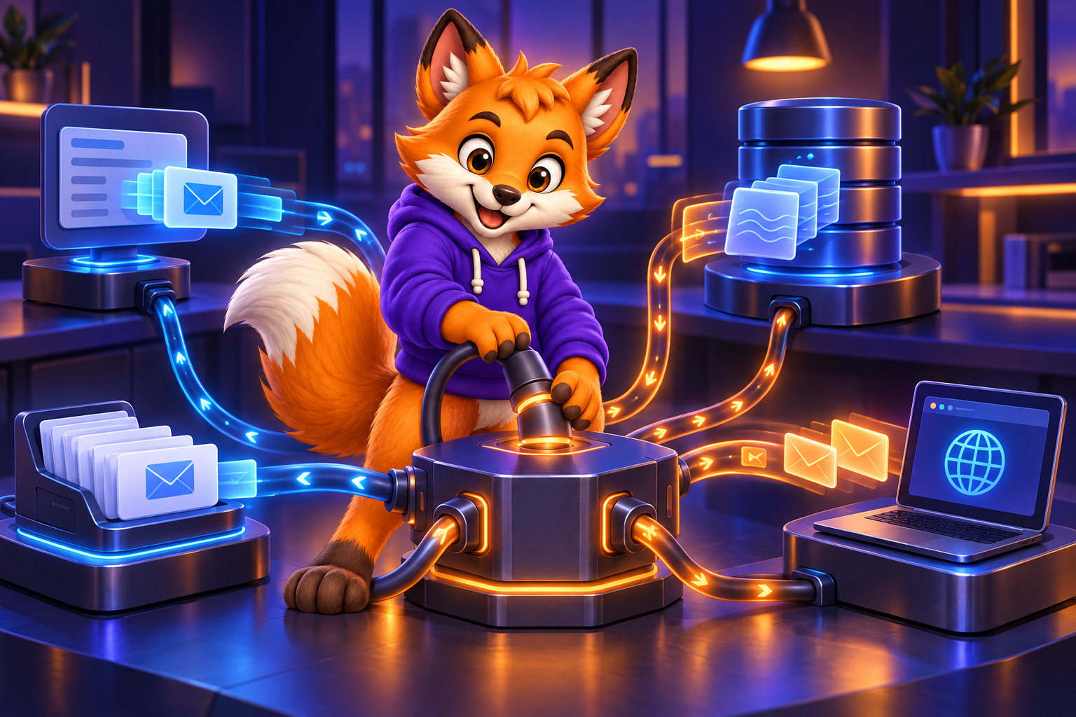 Dash connecting the request, response, stream and client components