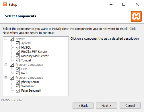 XAMPP Components