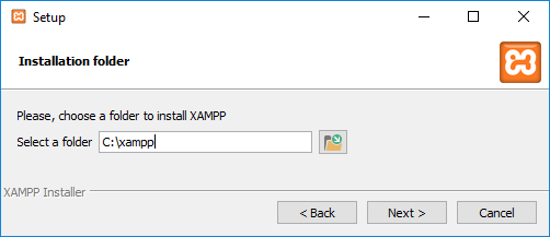 XAMPP installation folder