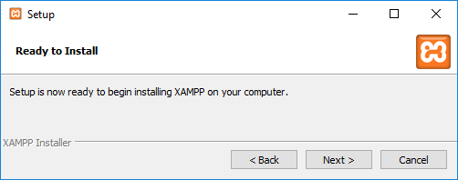 XAMPP Ready to install