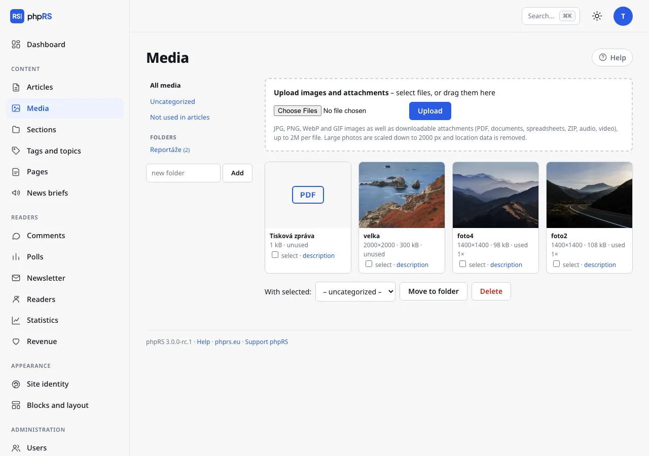 Content → Media