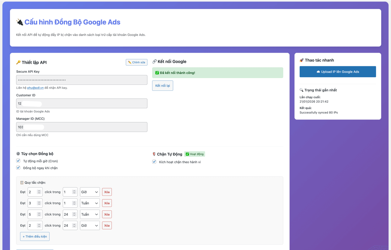 Google Ads Config