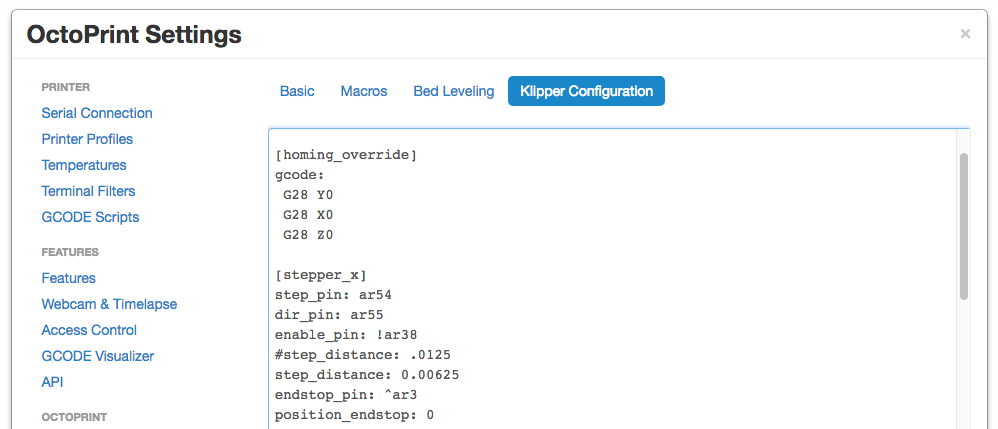 Klipper Config
