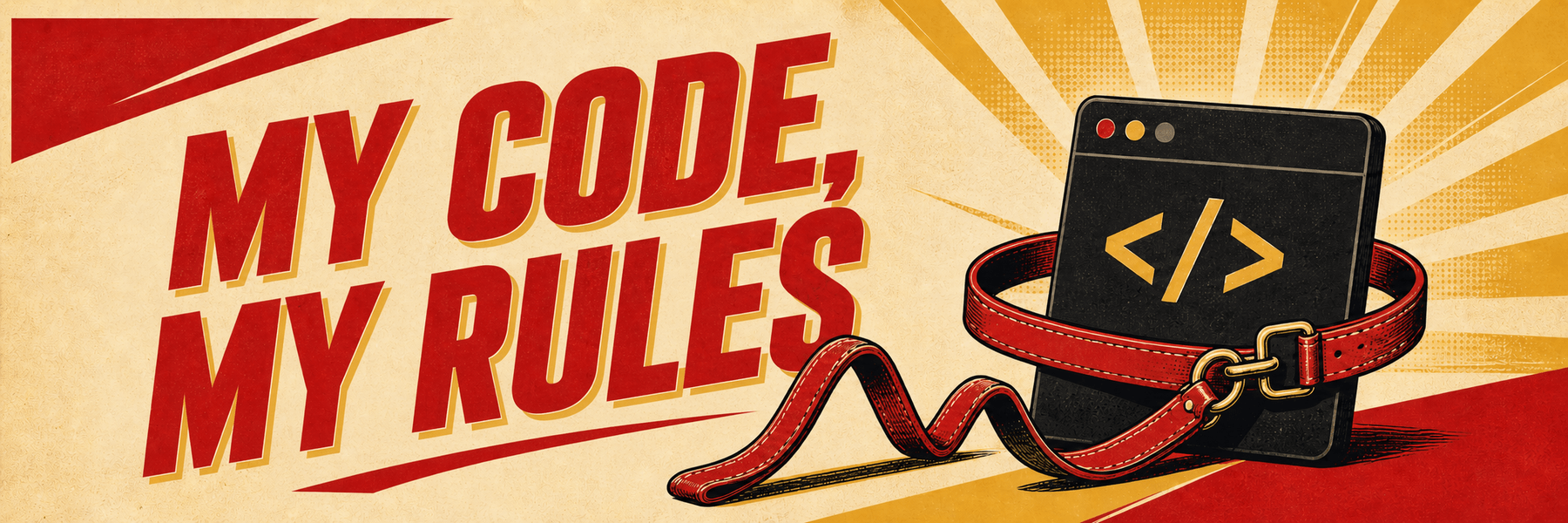 My Code, My Rules banner