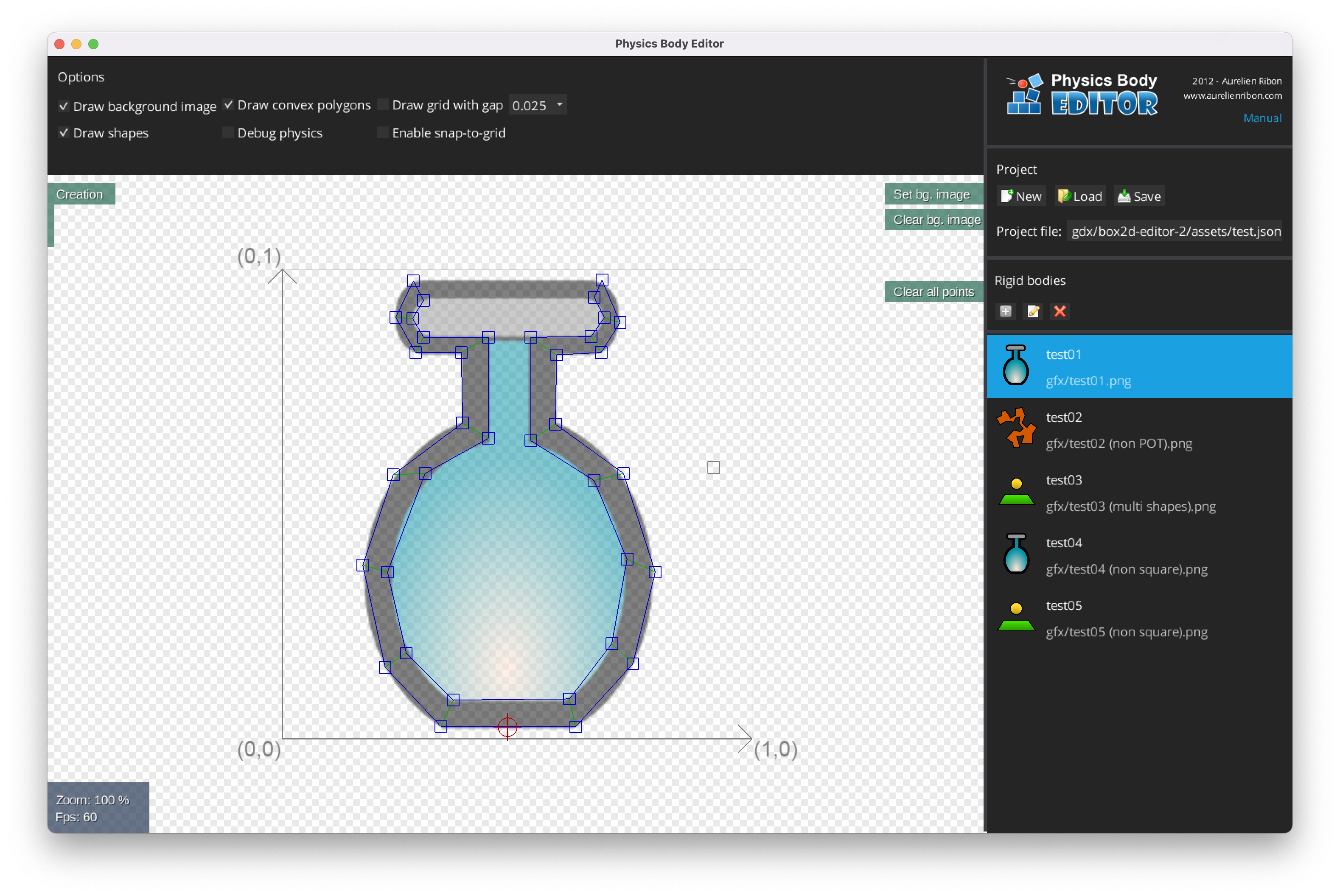 Physics Body Editor