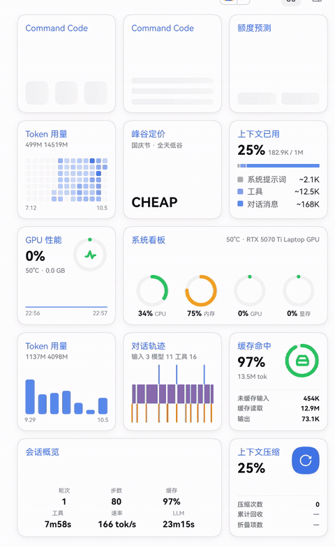 组件栏的波峰放大跟随指针
