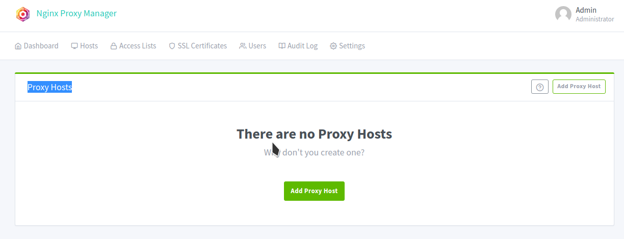 Proxy Hosts