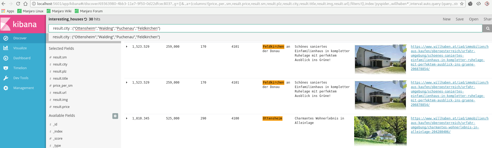 kibana discover