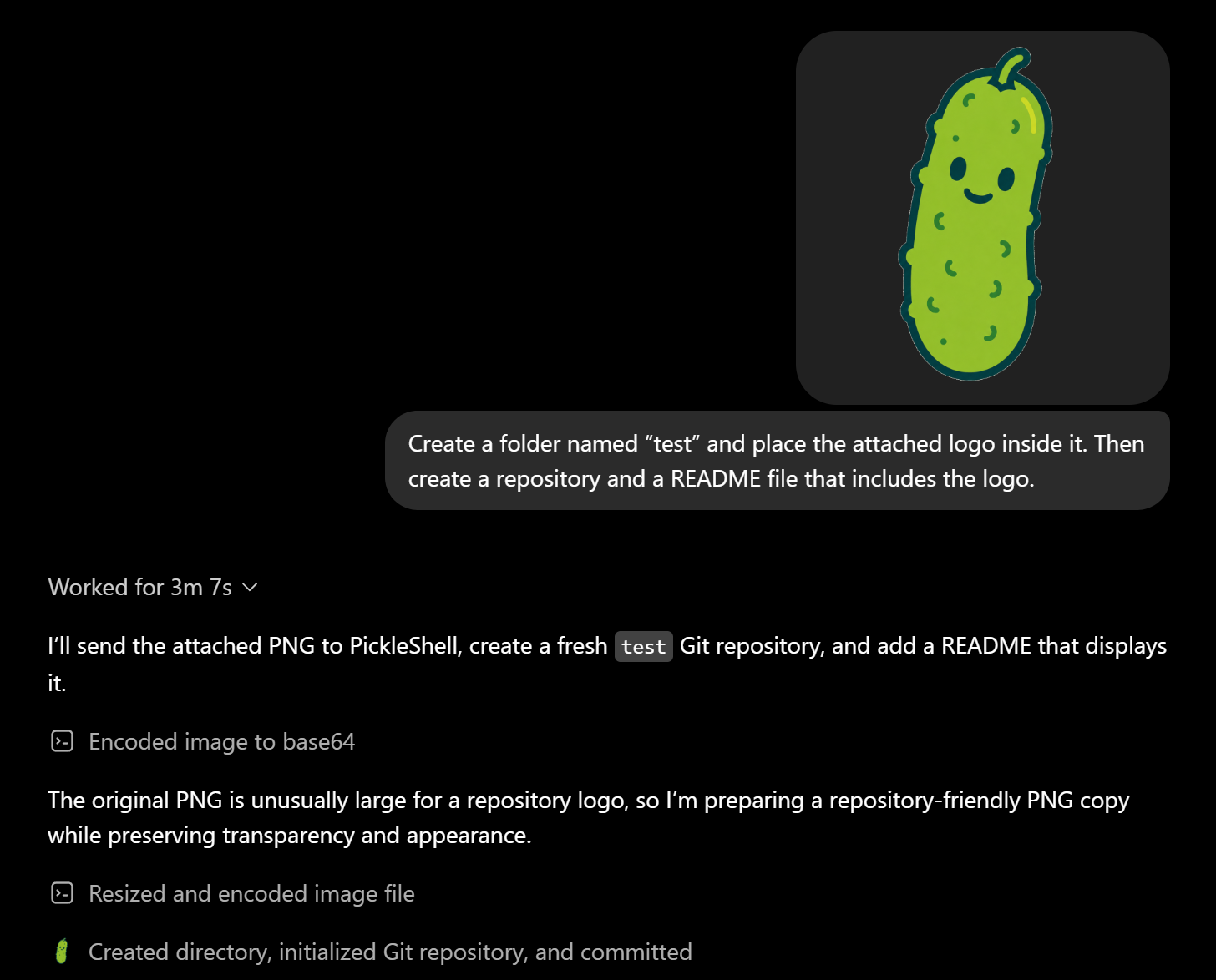 PickleShell file-transfer example