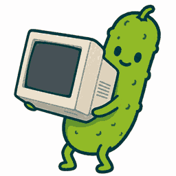 PickleShell carrying a CRT monitor