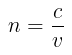 Refractive index definition