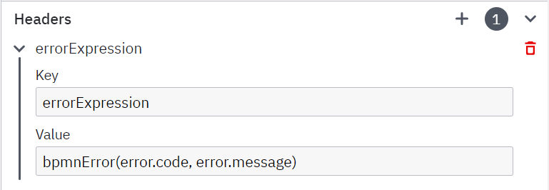 Error Expression in Headers