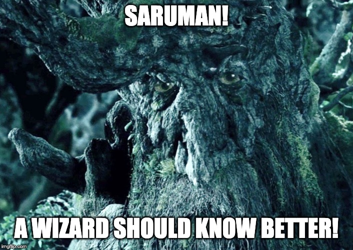 Saruman! A wizard should know better!
