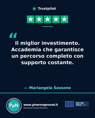 Recensione Trustpilot studente Pharma Pro Net