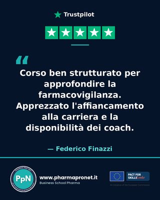 Recensione Trustpilot studente Pharma Pro Net